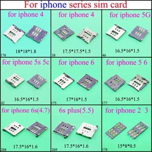 새로운 SIM 카드 리더 슬롯 트레이 홀더, iPhone 2 3 4 5s 5G 5c 6 6S(4.7) 6s plus(5.5) 모듈 소켓 커넥터