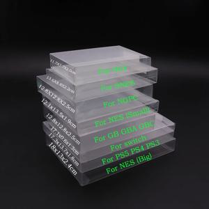 10PCS 명확한 투명한 게임 카트리지 상자 상자 CIB 게임 GB GBA GBC NGPC 스위치를위한 N64 NES snes를위한 플라스틱 애완 동물 보호자