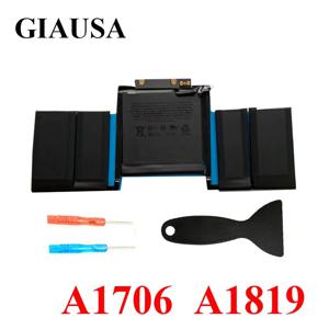 Apple MacBook Pro 13'' 터치 바용 A1819 배터리 A1706 2016년 후반 2017년 중반 EMC 3071 3163 MLH12LL/A MPXV2LL/A