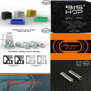 오리지널 야망 개조 비숍 MTL 닷큐브 3 2 오피아 파이오니어 V1.5 확실한 컨버터, SBS RBA 탱크, sxk bb 닷AIO V1 및 V2 장비