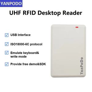 Yanpodo USB 프로그래머 UHF RFID 리더 및 라이터, 작동 영어 SDK 데모 소프트웨어 소스 코드 포함, 860-960Mhz