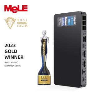 MeLE 초박형 미니 PC, 선풍기 N95, 윈도우 11 산업용 컴퓨터, WiFi6 듀얼 HDMI 타입 디스플레이, USB-C 오버클럭 4C, 16GB, 512GB