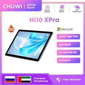 CHUWI Hi10 XPro 태블릿, Unisoc T606 옥타코어, 10.1 인치 FHD IPS, 7000mAh 배터리, 4G LTE, 안드로이드 13 패드, 4GB RAM, 128GB ROM