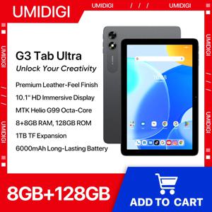 UMIDIGI G3 탭 울트라 MTK G99 옥타코어 10.1 인치 HD, 8GB, 8GB, 128GB, 1TB TF 확장, 안드로이드 13, 8MP, 8MP, 6000mAh, 오래 지속되는 배터리 18W