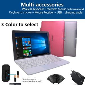 키보드 포함 태블릿 PC, 윈도우 10 HDMI 호환, 64 비트 Z8350 CPU, 2 인 1, 2GB RAM, 32GB ROM, 10.1 인치 RE101, 직배송