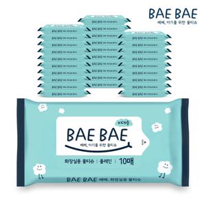 BAEBAE(베베) 아기물티슈 비데용 55gsm 10매 30팩