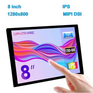 Waveshare DSI 디스플레이 MIPI 인터페이스 IPS 정전식 터치 스크린, 라즈베리 파이 5, 4B, 3B +, 3A +, CM3, 3 +, 4 용, 1280 × 800 픽셀, 8 인치