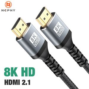 PC용 HDMI 2.1 케이블, RTX 3080 eARC HDR 비디오 케이블, PC 노트북 TV 박스, PS5, 1M, 3M, 5M, 7M, 48Gbps 어댑터, 4K @ 120Hz, 8K @ 60Hz