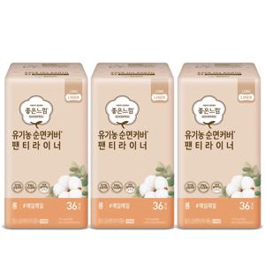 좋은느낌 팬티라이너 롱 36P X 3팩