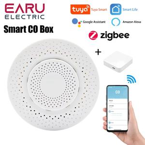 Tuya ZigBee 에어 박스 품질 CO 일산화탄소 감지기 테스터, 자동화 경보, 스마트 라이프 앱, 알렉사 구글 홈으로 작동