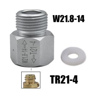 수족관 물고기용 CO2 실린더 소다수 액세서리, TR21-4 W21.8-14 변환 어댑터, 홈브루 맥주 코니 케그 CO2 액세서리