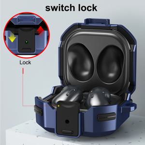 기계식 스위치 보호 케이스 커버, 버클이 있는 보호 외장, 삼성 갤럭시 버즈 2 라이브 프로/프로 2 이어폰 잠금