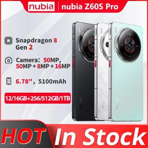 Nubia Z60S Pro 고속 충전 스마트 카메라 폰, 스냅드래곤 8 Gen 2 6.78, 120Hz OLED, 1260 × 2800, 50MP, 5100mAh, 80W, 신제품