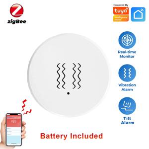 Tuya Zigbee 스마트 진동 센서 기울기 감지기, 홈 보안 보호, 스마트 라이프 앱, 실시간 모니터, 알람 알림