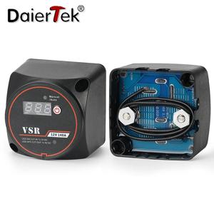 DaierTek 스마트 듀얼 배터리 스마트 아이솔레이터, 디지털 전압 감지 릴레이, VSR 분할 충전, 캠핑카 RV용, 12V 140A