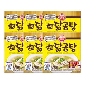 오뚜기 간편 닭곰탕(10g X 5개입) 50g 6개