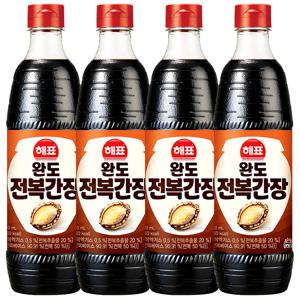 해표 완도 전복간장 840ml 4개