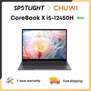 CHUWI 코어북 X 2024 노트북 i5-12450H, 8 코어, 14 인치 FHD IPS 스크린, 16GB RAM, 512GB SSD, 와이파이 6, 윈도우 11 게임용 노트북 PC