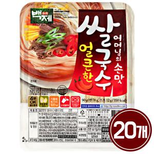 백제 쌀국수 얼큰한맛 92g 20개