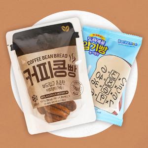 [촉촉만쥬] 커피콩빵 10봉(700g) + 도라에몽 암기빵 5봉(600g)