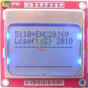 노키아 5110 LCD 레드 스크린 LCM 모듈, 레드 PCB 무납땜 모듈, 스마트 전자 LCD 모듈, 아두이노 디스플레이 모듈, 노키아 5110