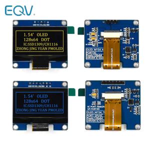 LCD LED 디스플레이 모듈, 아두이노 4 핀 7 핀용 SPI/IIC I2C 인터페이스, 1.54 인치, 1.54 인치 12864 스크린, 128x64 SSD1309