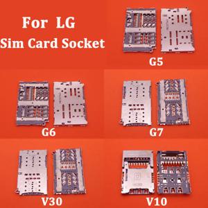 LG G3 G4 G5 G6 G7 V10 V30 용 소켓 SIM 카드 리더 슬롯 트레이 모듈 홀더 커넥터, 1 개/로트