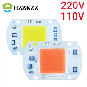 LED COB Chip 10W 20W 30W 50W 220V/110V 스마트 IC 비네드 드라이버 LED 전구 램프, 투광 조명 스포트라이트 Diy 조명 드롭쉬핑