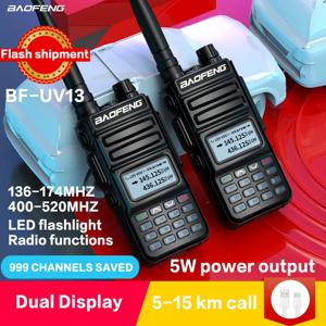 Baofeng UHF VHF 듀얼 밴드 원격 라디오, 아마추어 UV-5R 양방향 라디오, Tye-C 직접 충전, UV-U13 강력한 휴대용 트랜시버