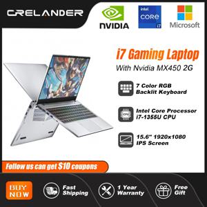 CRELANDER i7 게이밍 노트북 15.6형 IPS 화면 인텔 11세대 i7-1135U 엔비디아 Geforce MX450 GPU 게이밍 노트북