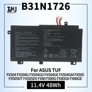 ASUS TUF 게임용 배터리, B31N1726, FX504, FX504G, FX504GD, FX504GE, FX504GM, FX505, FX505DT, FX505DV, FX505GE, FX80, FX80G, FX80GD, FX80GE