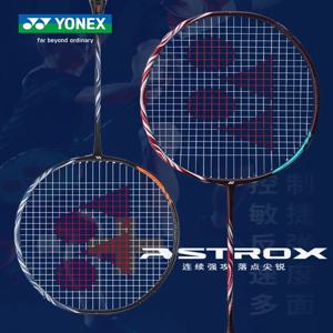 YONEX 정품 배드민턴 라켓, AX100ZZ, 블루 레드, ASTROX 시리즈, 전문 배드민턴 라켓 세트, 스트링 포함, 맞춤형 파운드