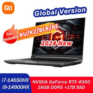 2024 샤오미 레드미 G 프로 게임 노트북, 인텔 코어 i7-14650HX i9-14900HX, RTX4060, 16GB + 1TB 노트북, 16 인치 240Hz 게임용 컴퓨터 PC