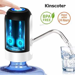 Kinscoter 범용 5갤런 병용 스위치와 USB 충전 미니 전기식수기가 있는 휴대용 자동 식수 펌프 Portable Automatic Drinking Water Pump with Switch and USB Charging Mini Electric Water Dispenser for Universal 5 Gallon Bottle