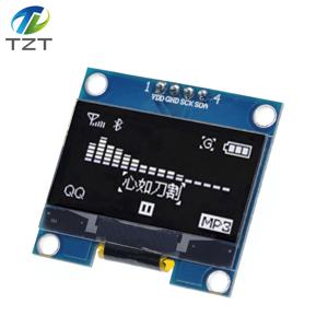 OLED LCD LED 디스플레이 모듈 1.3 IIC I2C SPI 통신 모듈, 아두이노 DIY 키트, 1.3 인치, 화이트 컬러, 128x64