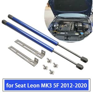 좌석 Leon MK3 5F 2012-2020 용 프론트 보닛 후드 수정 가스 스트럿 리프트 지원 탄소 섬유 충격 댐퍼 액세서리 흡수 장치, 레온 자동차 충격 흡수 장치