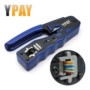 YPAY rj45 크림퍼 네트워크 도구 펜치 cat5 cat6 8p rg rj 45 이더넷 케이블 스트리퍼 와이어 프레스 클램프 집게 클립 rg45 랜