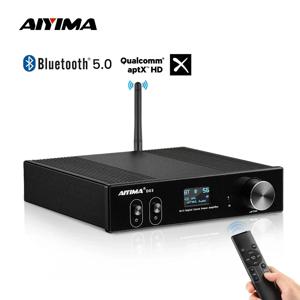 AIYIMA-D03 블루투스 앰프 150Wx2 스테레오 HiFi 사운드 Amplificador 서브 우퍼 앰프, USB DAC OLED APTX DIY 2.1 홈 오디오