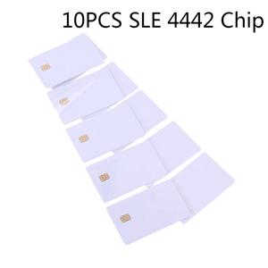 SLE 4442 칩 Hico 마그네틱 스트라이프 접촉 IC 카드, 2 in 1 빈 카드, 10 개