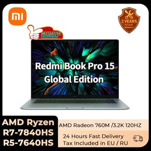 샤오미 2023 레드미 북 프로 15 라이젠 R5-7640HS, R7-7840HS AMD 780M, 760M, 16G RAM, 512G, 1T, 15.6 인치, 3.2K, 120Hz Mi 노트북