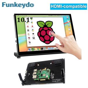 라즈베리 파이 5 10.1 인치 IPS 터치 스크린 LCD 디스플레이, HDMI 호환 미니 PC 모니터, 라즈베리 파이 3B + 4B PS4 용, 10.1 인치 1024x600