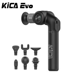 KiCA Evo 근막 총 휴대용 근육 마사지 총 15kg 3 기어 3200rpm 6 마사지 헤드 9cm 개폐식 연장 막대 알루미늄 합금