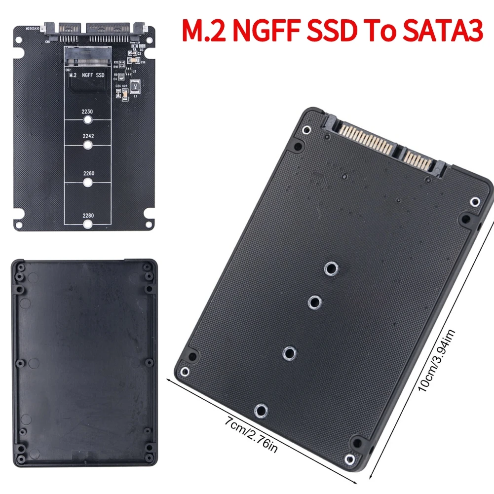 외장 하드 드라이브 박스 하드 디스크 어댑터 보드, SATA3.0 6Gbps M.2 NGFF SSD-SATA3 어댑터 카드, M2 NGFF SSD-SATA3.0