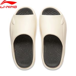 Li-Ning 남녀공용 부드러운 슬리퍼, 세련된 야외 슬리퍼, 통기성 레저 스포츠 신발, 편안한 비치 샌들, AGAU003