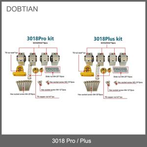 CNC 3018 SCV12VUU 베어링, 12mm, 10mm, T8 나사 리드용 4mm 직경 12mm, CNC 기계 Xaxis 업데이트