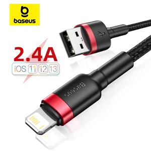 Baseus 고속 충전 USB 케이블, 아이폰 14, 13, 프로, 맥스, 아이폰 12, 미니, 프로, 맥스용, 데이터 USB 2.4A 케이블