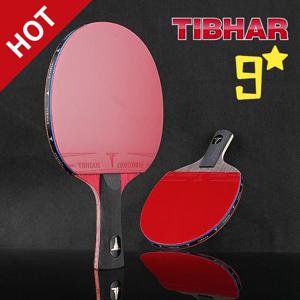 TIBHAR 9 스타 탁구 라켓, 끈끈한 고무 핌플 인 탁구 라켓, 고품질 블레이드, 오리지널 TIBHAR 라켓 배트, 6, 7, 8