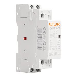 ETEK Din 레일 가정용 모듈식 AC 접촉기, 220v 단상, 2P, 2no, 2nc, 1nc, 25A, 20A, 16A, 자동화 EKMF