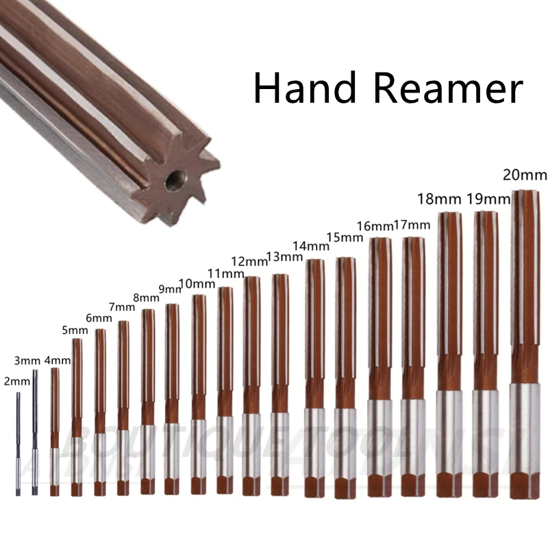 핸드 리머 D2-20mm CNC 공구 정밀 H8 스트레이트 생크 금속 확장 리머, 2.5, 3.5, 4.5, 5.5, 6.5, 7.5, 8.5mm, 5, 7, 10, 17 개