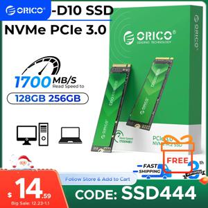 ORICIO 내장 솔리드 스테이트 드라이브, 256GB M.2 NVMe SSD, PCIe Gen3 x 4 2280 SSD, TLC NAND 플래시 D10 포함, 최대 2400 MB/s